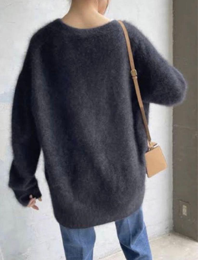 新品タグ付き✨ スピック&スパン ラクーンファーニット ロングカーディガン