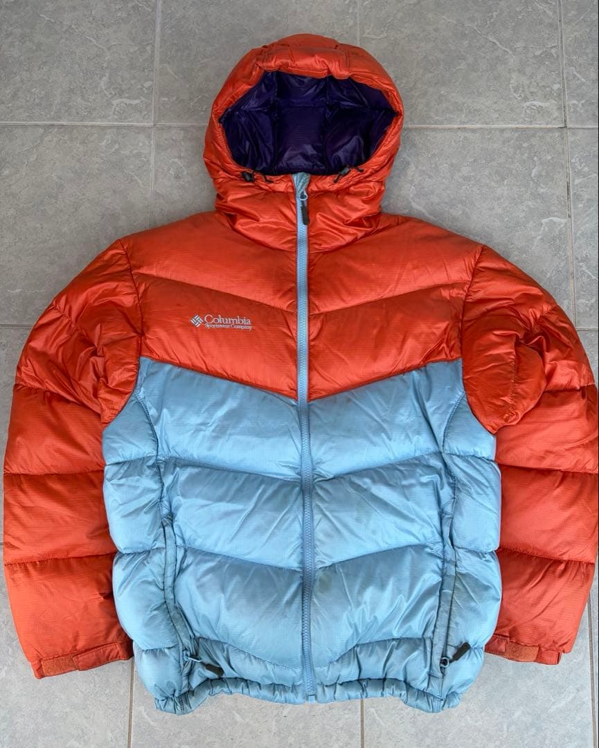 Columbia フード付きダウンジャケット M