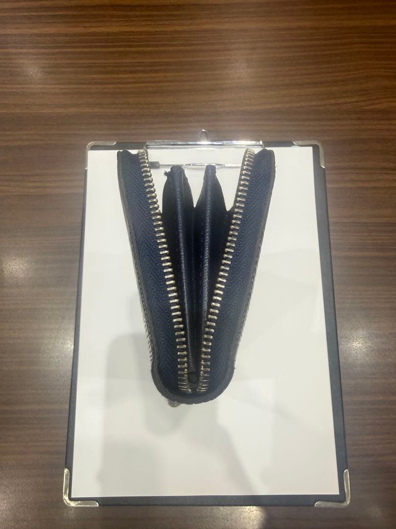 エピレザー ネイビー 長財布