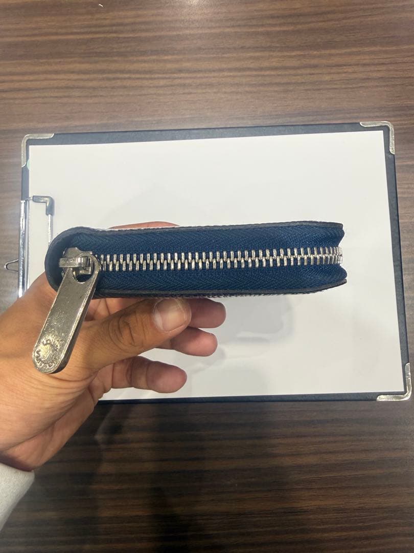 エピレザー ネイビー 長財布