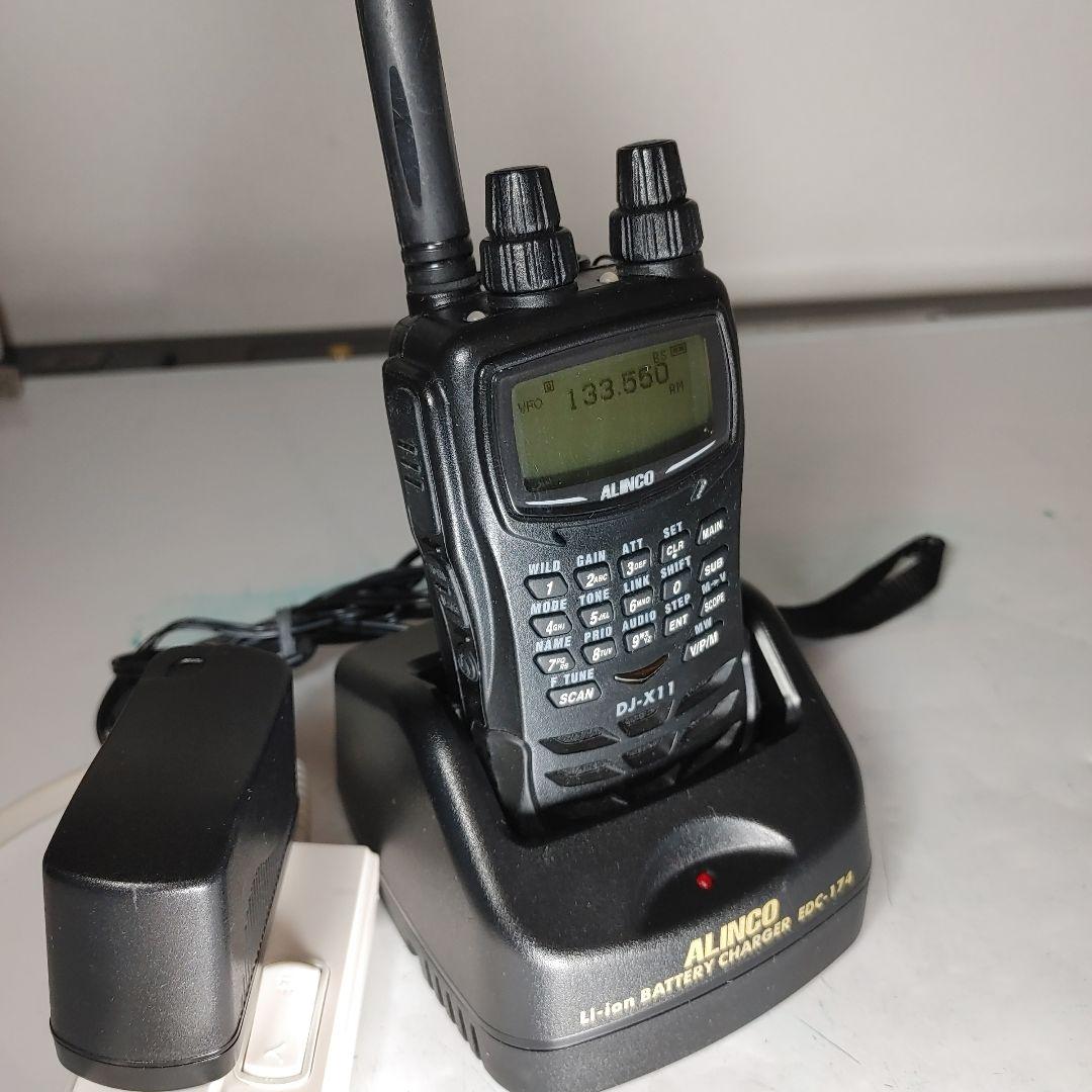 ALINCO 受信機 DJ-X11 動作品。 メーカーにてX11Aへの改造済品