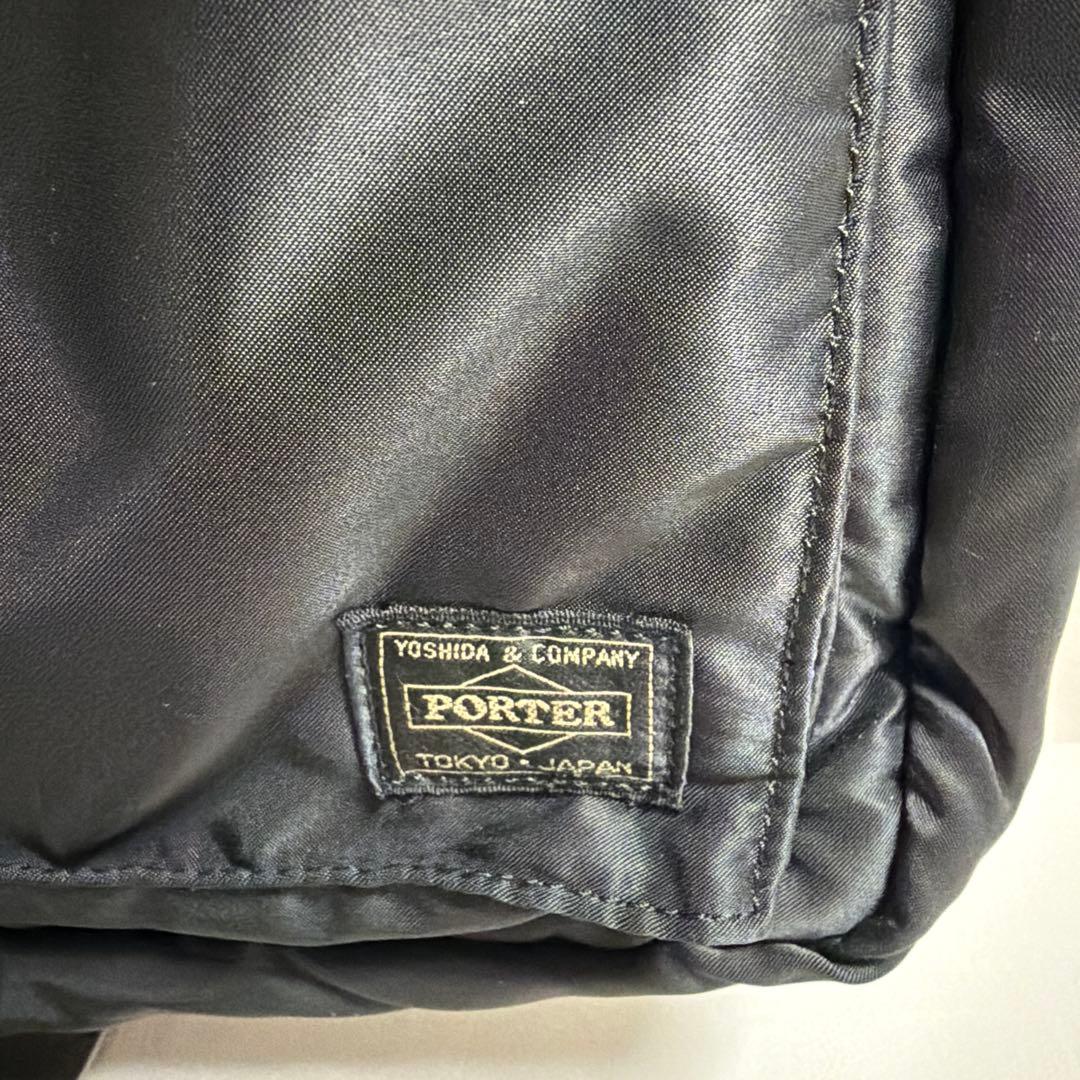 PORTER ポーター 2wayトート ショルダー付き 黒　タンカー
