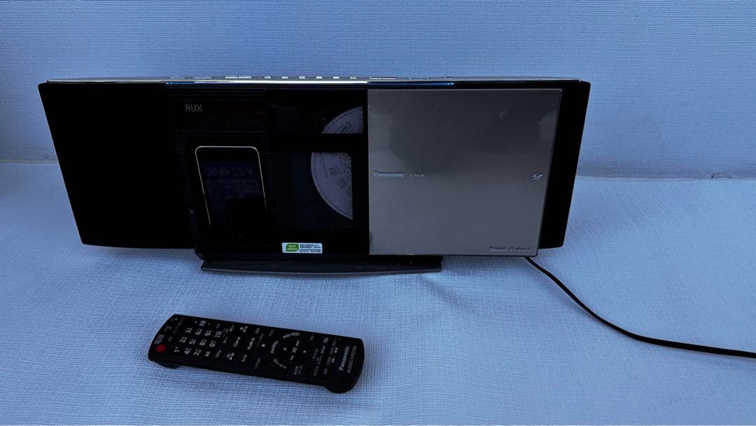 パナソニック コンパクトステレオシステム ゴールド SC-HC40-N