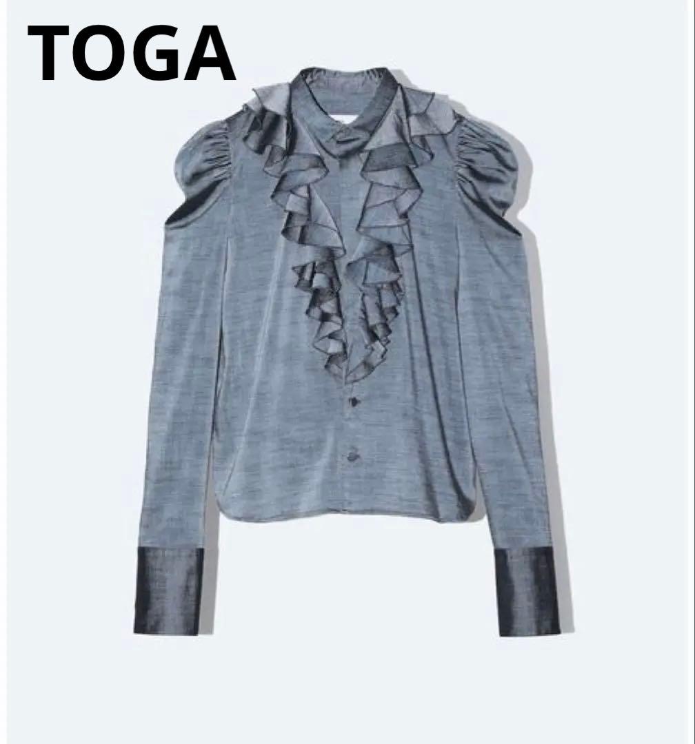 TOGA SLAB TROPICAL FRILL SHIRT フリル シャツ