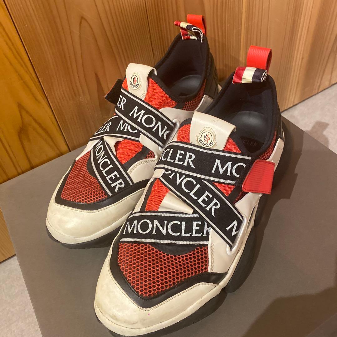 MONCLER メッシュスニーカー レッド/ホワイト/ブラック