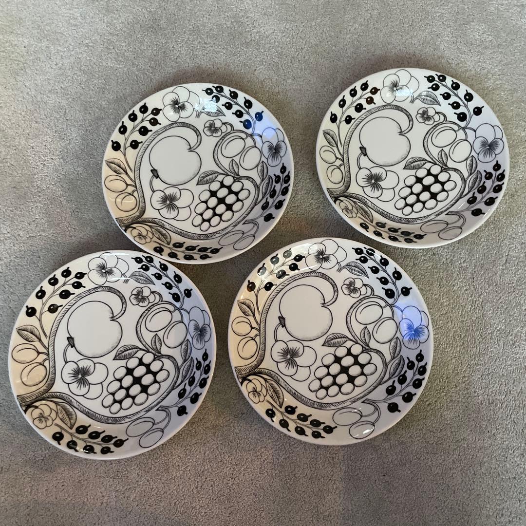 ARABIA Paratiisi 果物模様 陶磁器皿 4枚セット 21cm