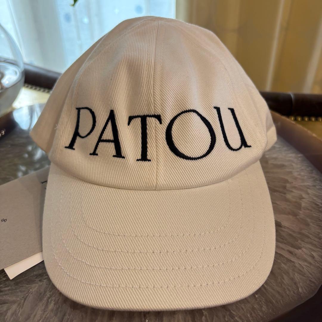 【新品大人気】PATOU ロゴ入りキャップ　S ホワイト
