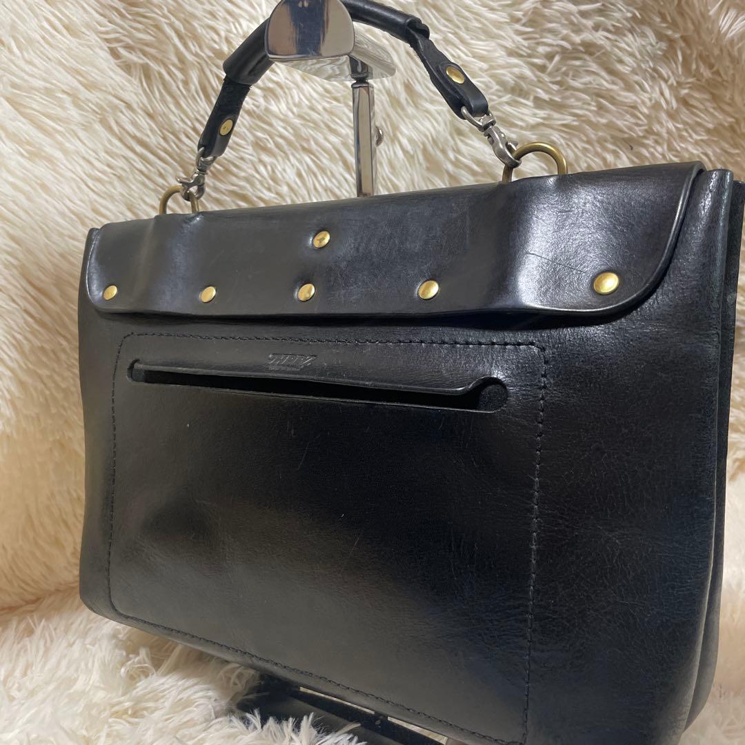 【希少】HERZ ヘルツ ナレッジバッグ　ビジネスバッグ　オールレザー