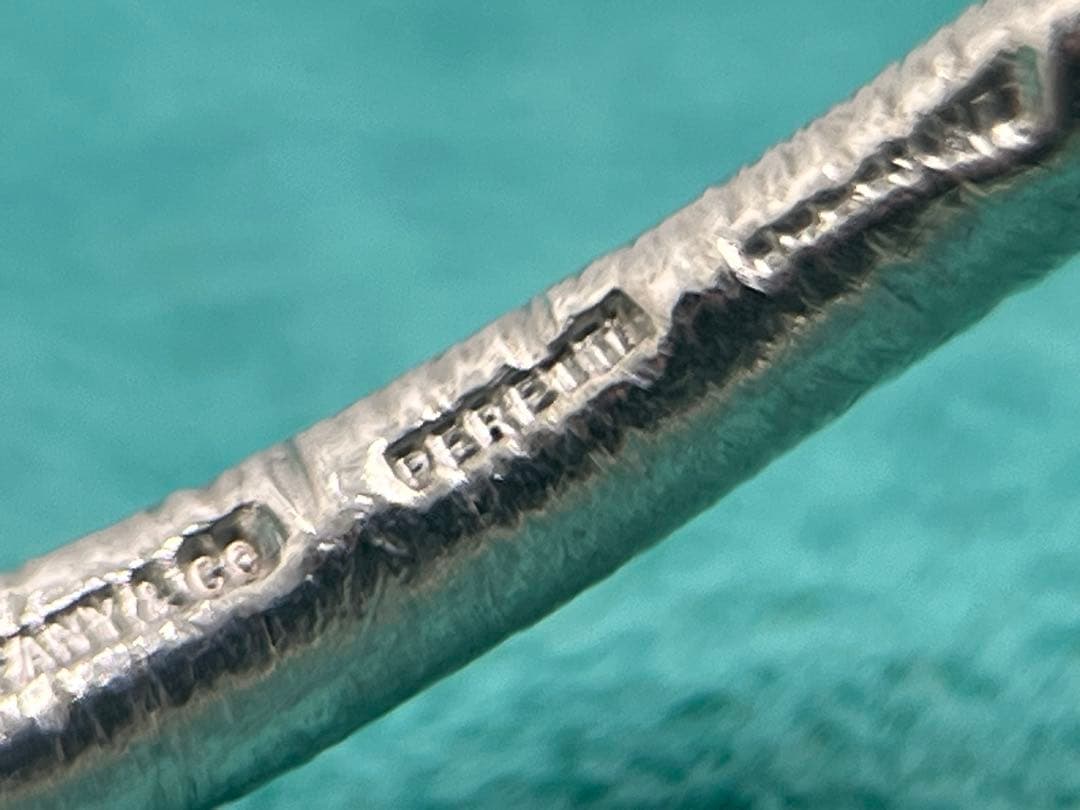 c385 希少　レア　ティファニー　ティアドロップ　マネークリップ　キーリング