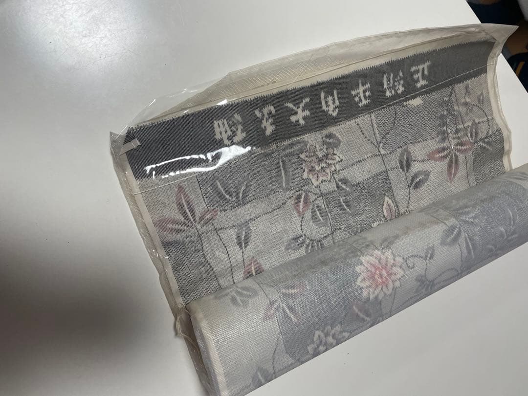 着物リメイク☆458大島紬コクーンチュニックワンピース／サイズL～LL