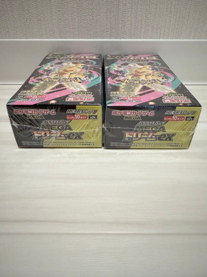 シュリンクつき⭐︎ポケモンカードゲーム MEGA ドリームEX 2箱セット