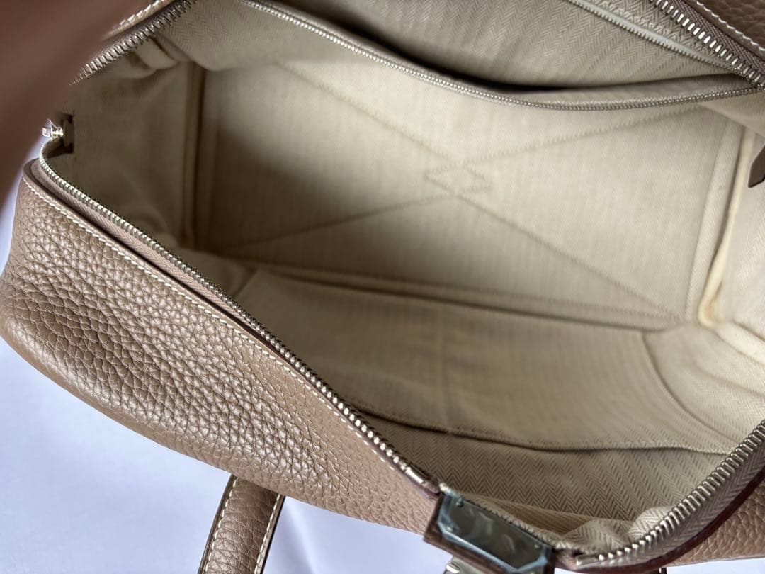 【美品】Hermesエルメスヴィクトリア35エトゥープQ刻⭐︎付属品あり