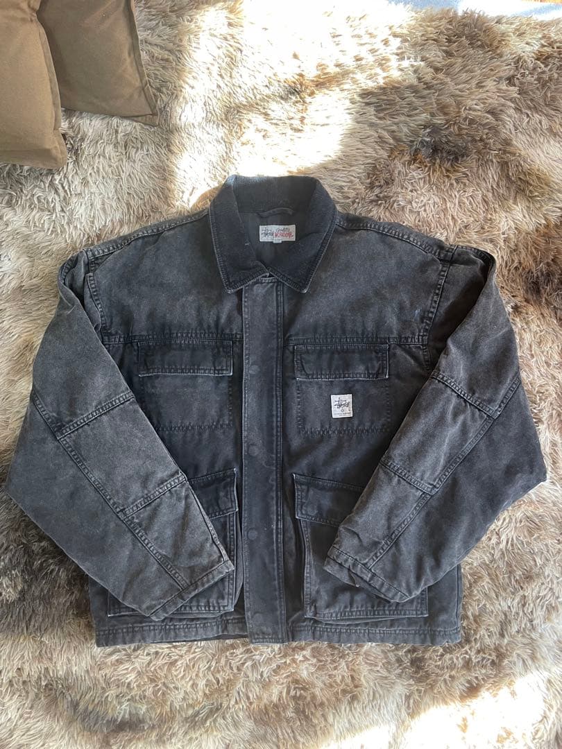 ジャケット・アウター WASHED CANVAS SHOP JACKET