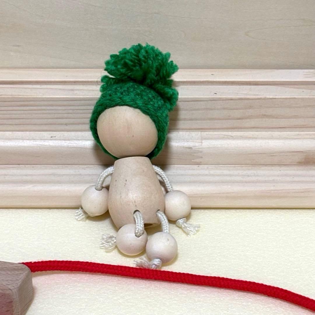 紙芝居　舞台　拍子木　木製人形付属　未使用品　美品