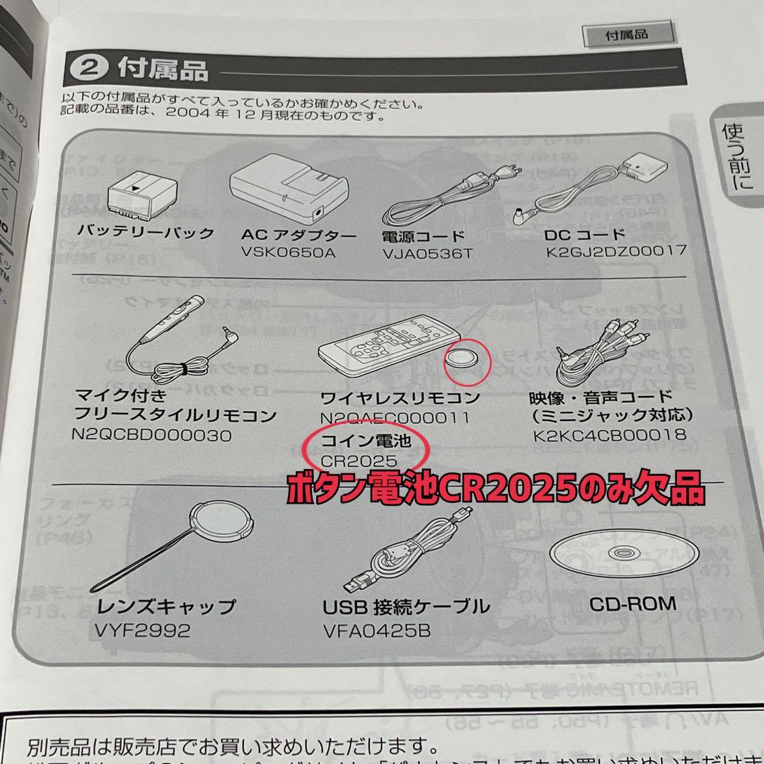 Panasonic NV-GS250 ビデオカメラ miniDVのダビング用に！