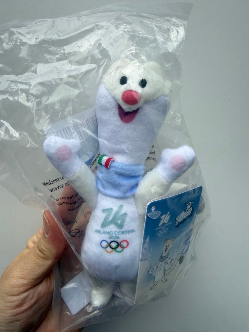 Tina ティナ ミラノオリンピック 公式マスコット ぬいぐるみ 13cm