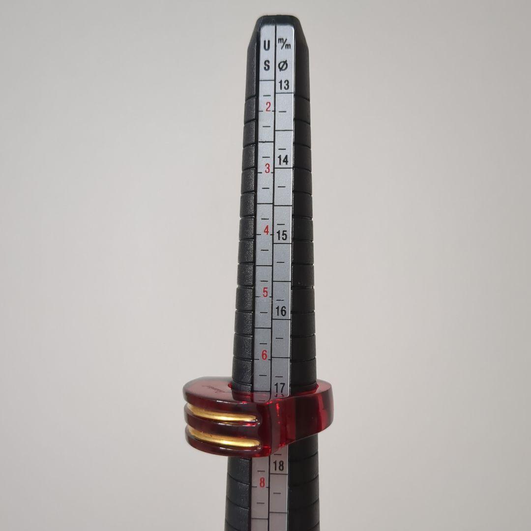 【希少】Baccarat　バカラ　リング　指輪　クリスタルレッド　14号