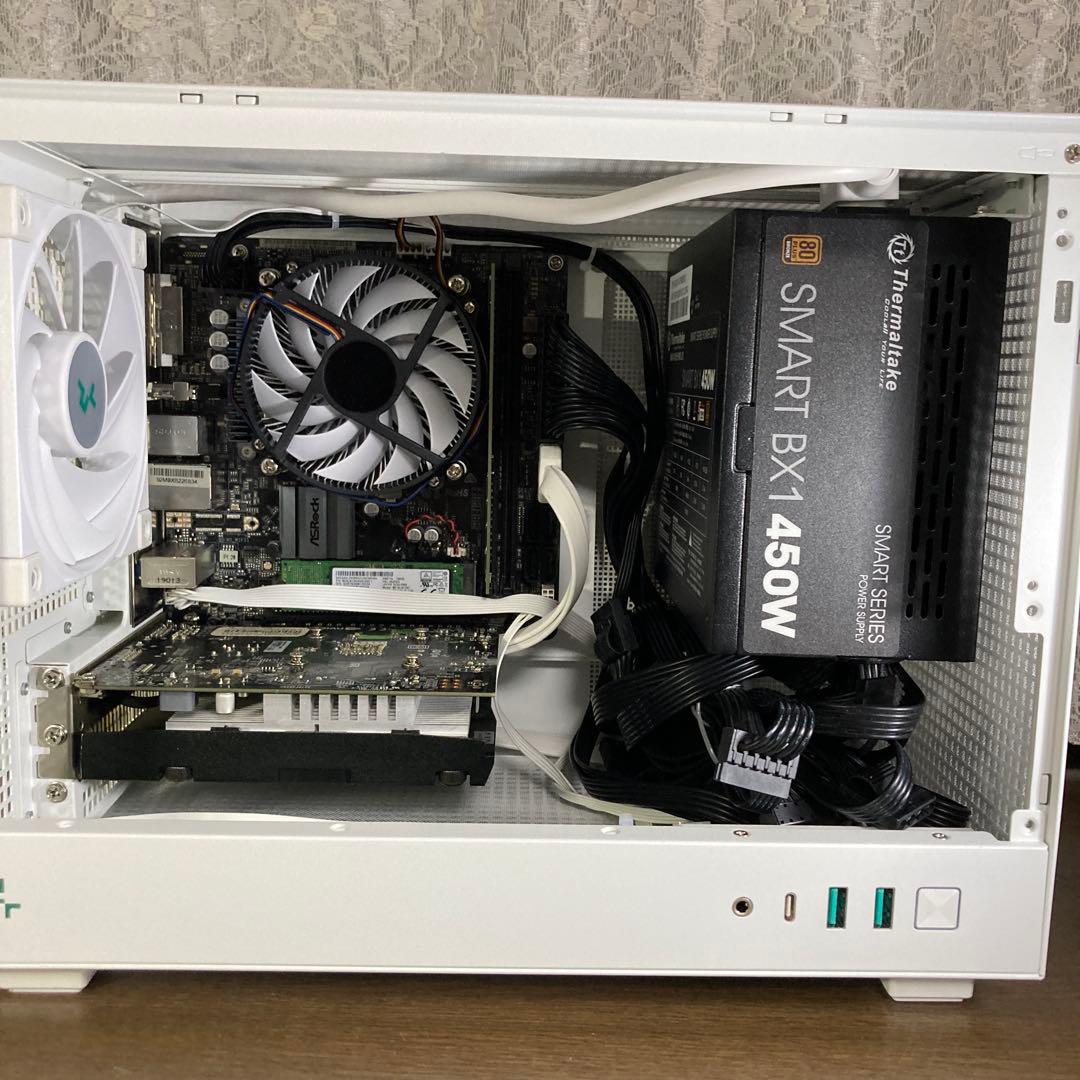 Asrock B360M-ITXデスクトップPC deepcoolCH160WH