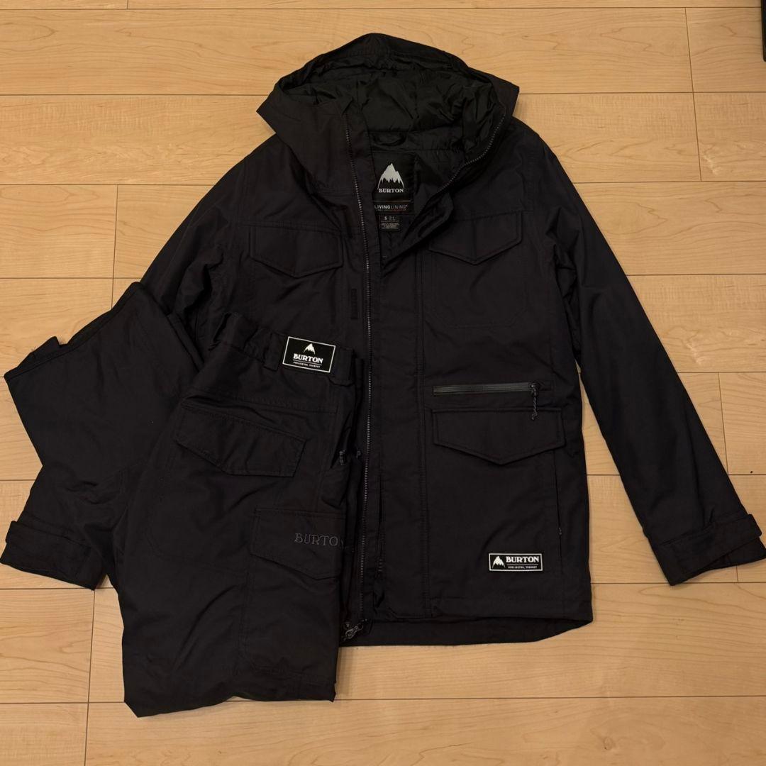BURTON LIVIN LINING 上下 Sサイズ ブラック