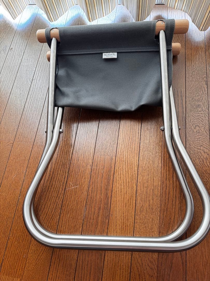 オットマン付き　ニーチェアエックスグレー