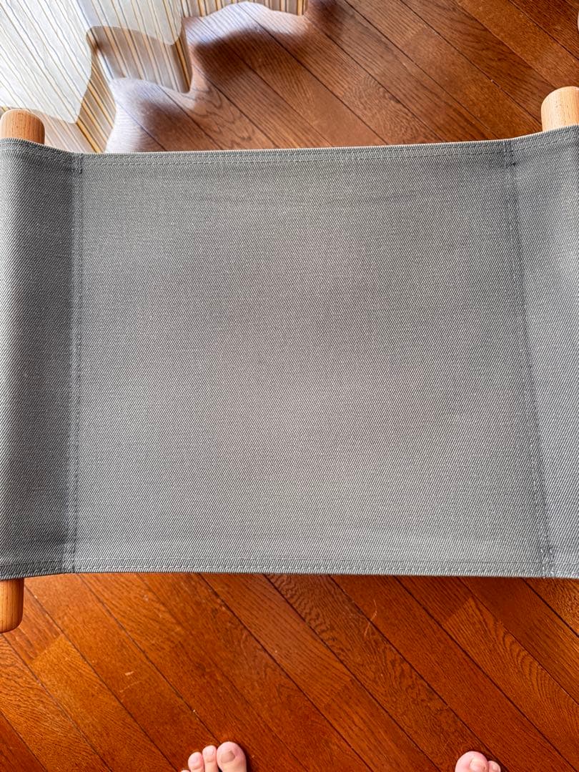 オットマン付き　ニーチェアエックスグレー