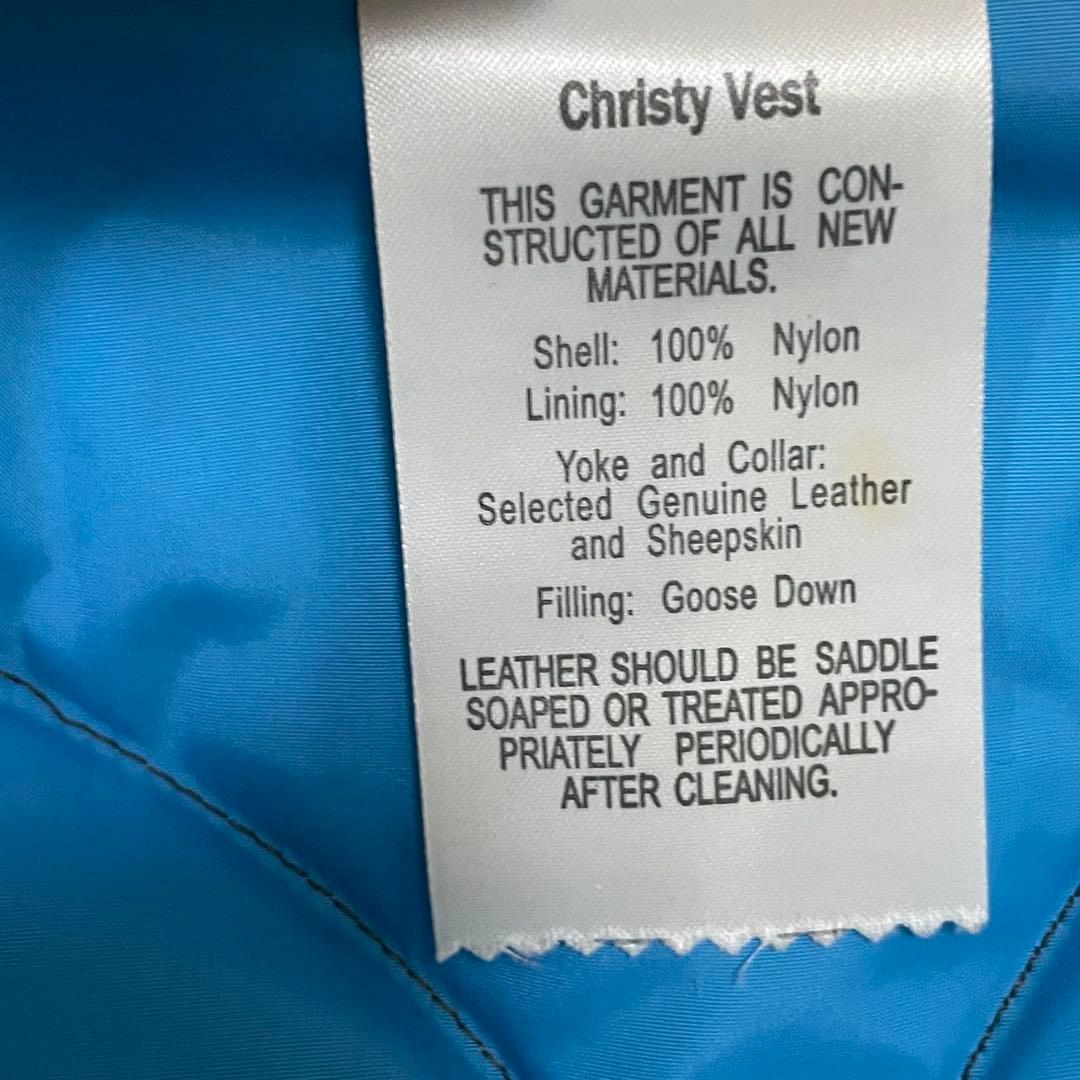 ロッキーマウンテンフェザーベッド　クリスティベスト　ダウンベスト　レディースS位