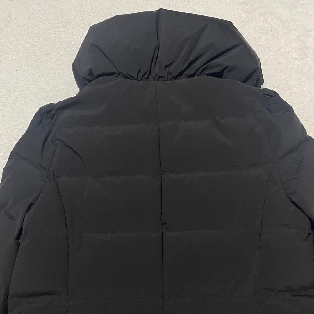 M'S GRACYエムズグレイシー グログランリボン付きダウンコート ブラック