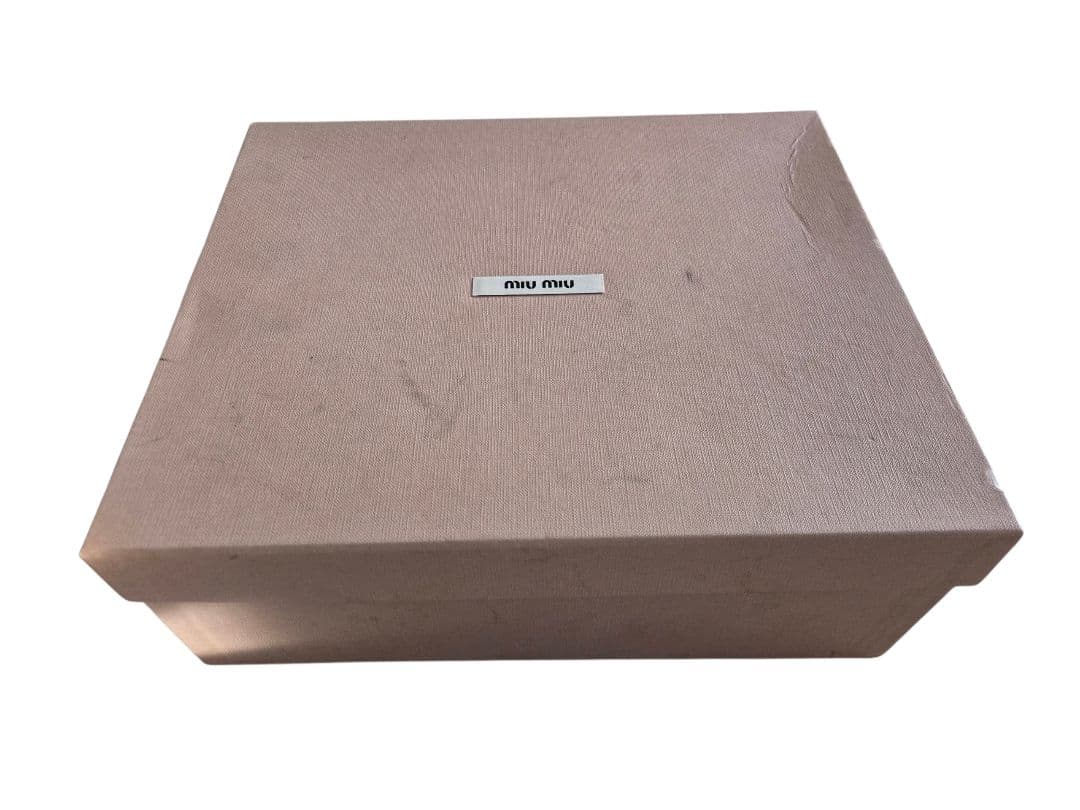 美品・箱付き miumiu ミュウミュウ レザー エンジニアブーツ 23.5㎝