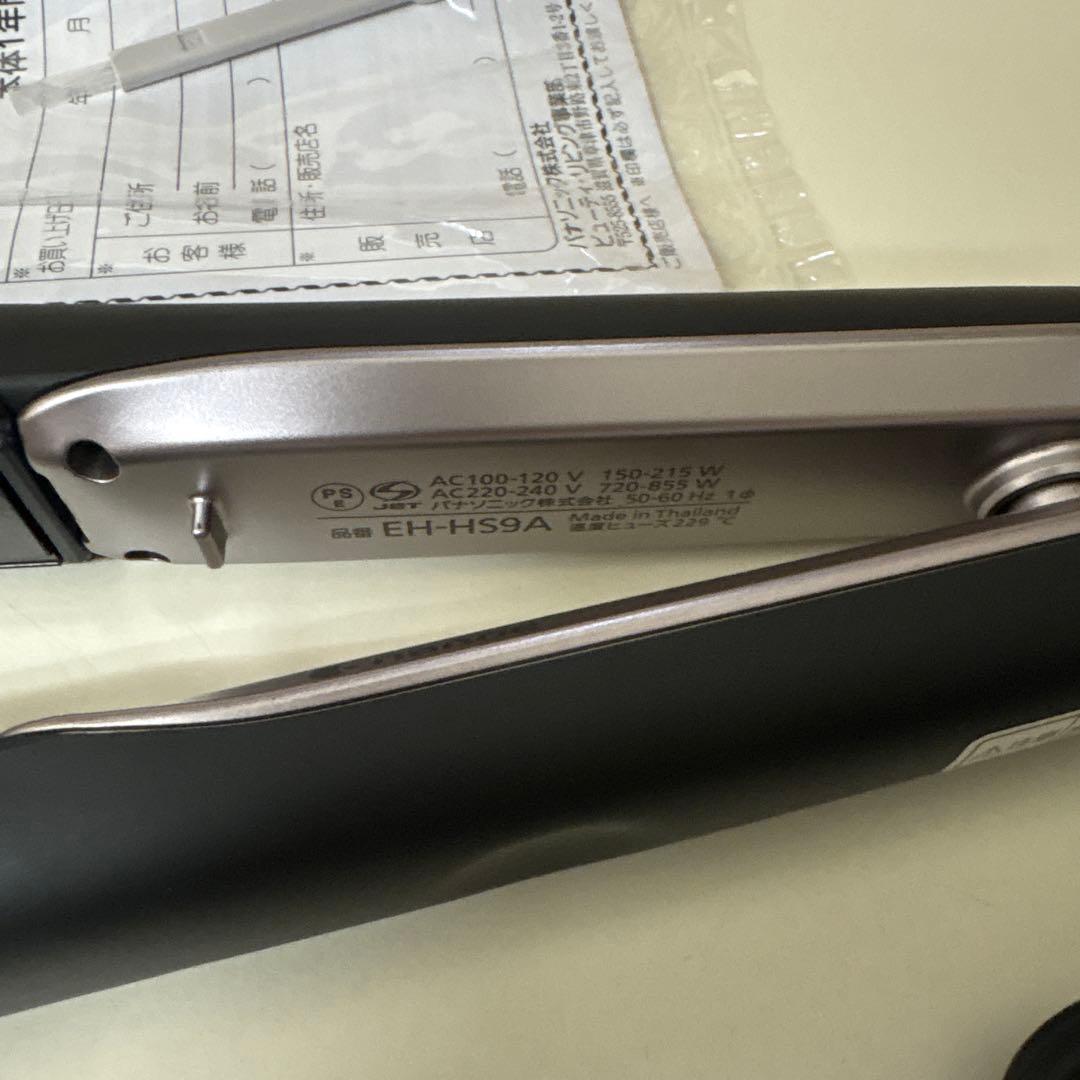 パナソニック ヘアアイロン ストレート用 海外対応 ナノケア EH-HS9A-K