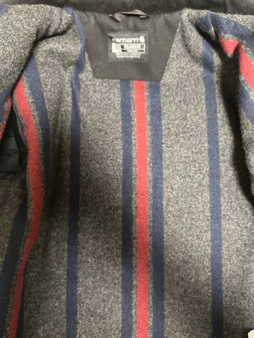 早い者勝ち ブラック デトロイトジャケット ダック地 S カーハート