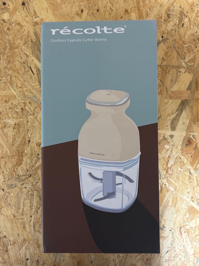 【新品・未使用】レコルト　コードレス カプセルカッターボンヌ　RCP-7 W