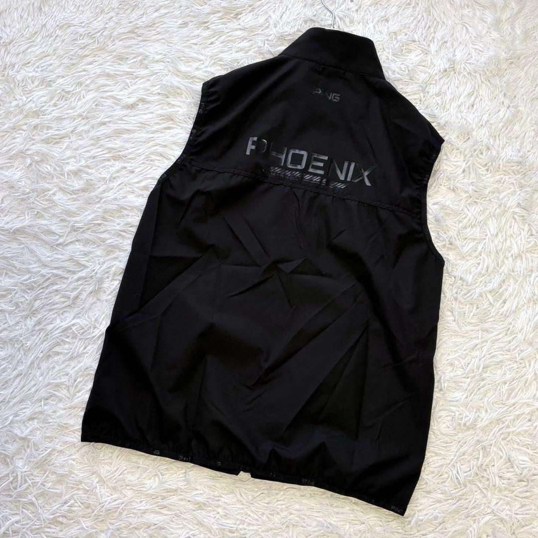 3way✨ PING リップストップツインブルゾン レイヤード ブラック L