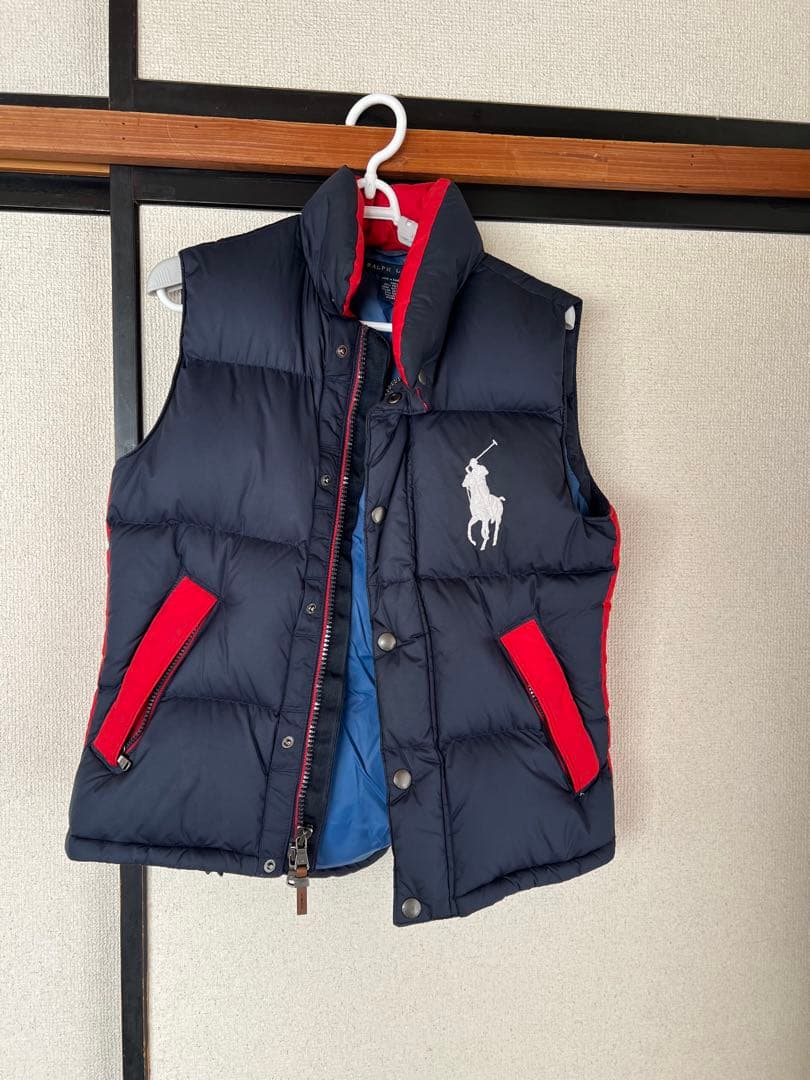 RALPH LAUREN ラルフローレン ダウンベスト ビッグポニー ネイビー