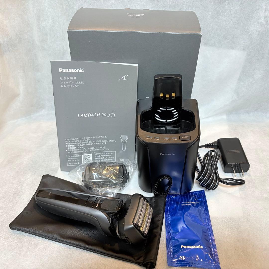 PanasonicラムダッシュPRO5 5枚刃電気シェーバー ES-LV7W-K