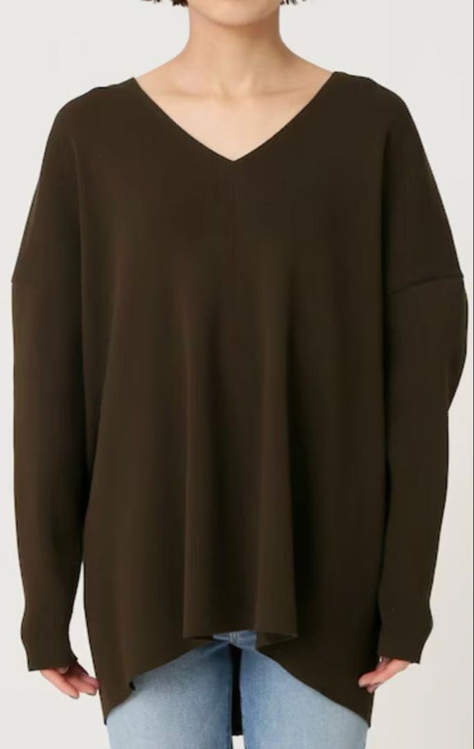 Deuxieme Classe Diner BリブVネック&パンツ セットアップ