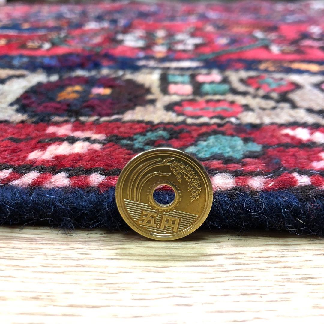 ペルシャ絨毯 ヴィンテージラグ 192×122cm 手織り オールドpersia