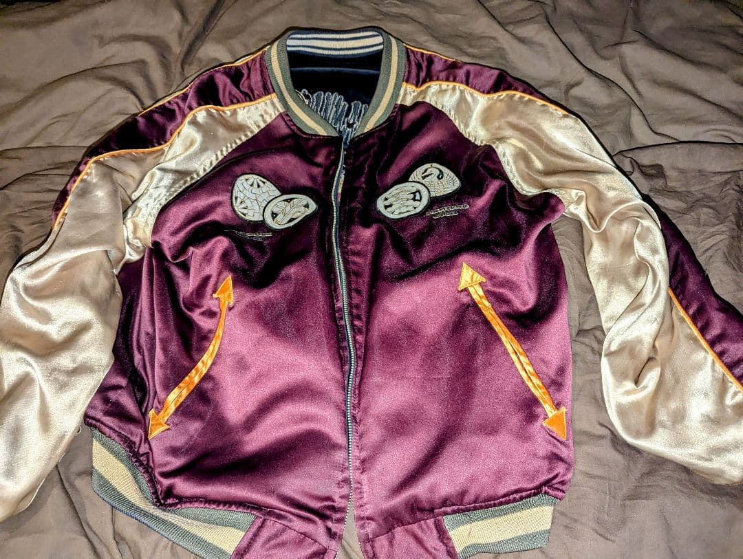 BRM 別珍 リバーシブル スカジャン 42