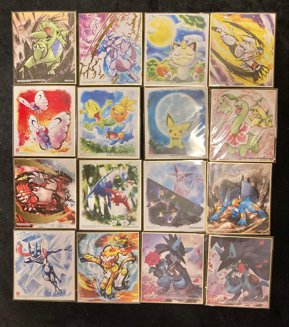 3-7 ポケモン　ART色紙　ミニ色紙　当時物　金銀　エメラルド　ルビー