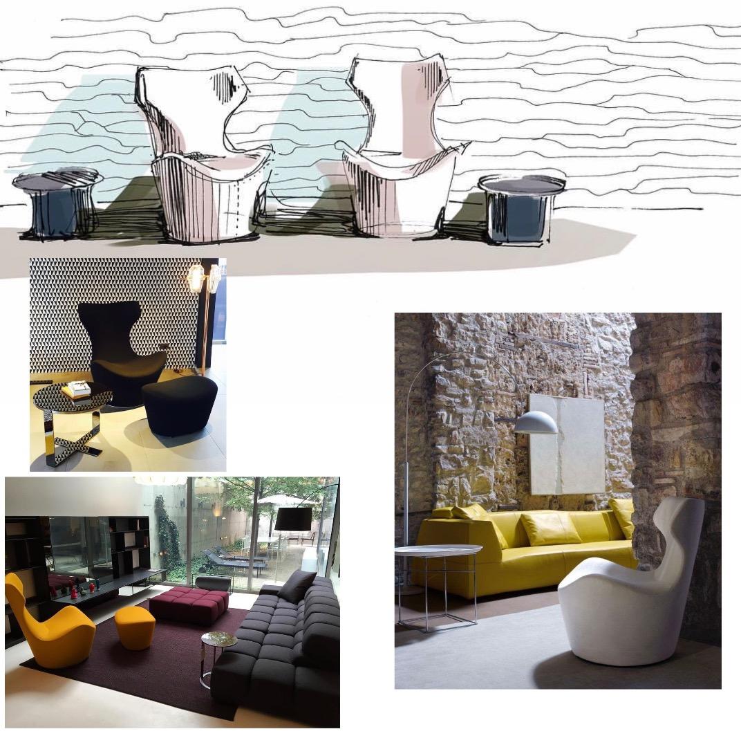 B&B ITALIA イタリア製 高級家具 美品 ｜グランデ・パピリオ