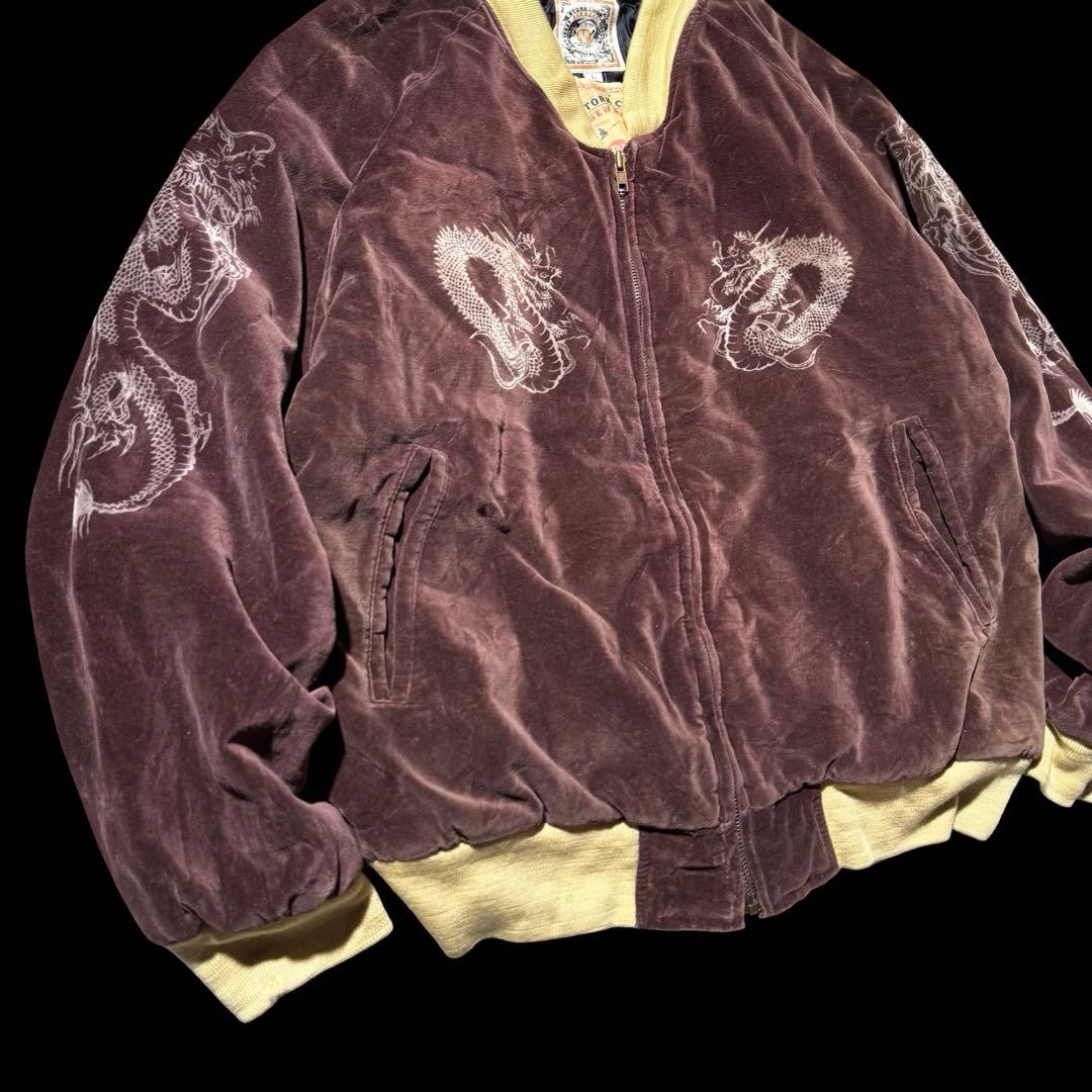 90s〜00s 別珍 dragon souvenir jacket