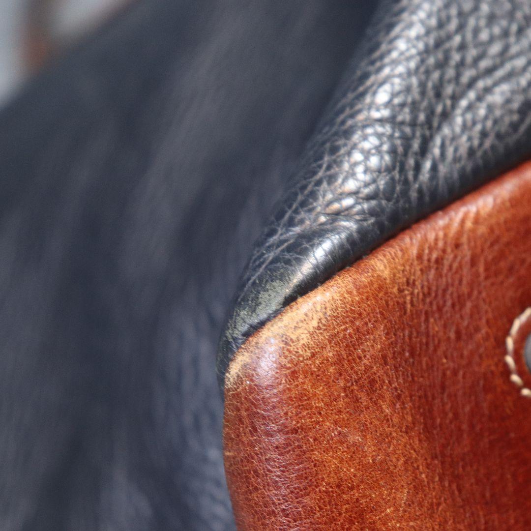 ダニエル&ボブ トゥモローランド別注 トートバッグ レザー A4可 ネイビー 茶