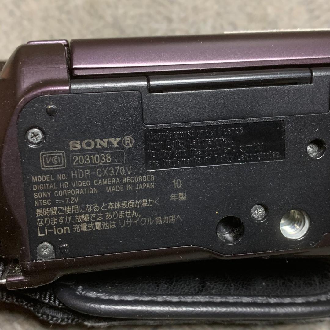 K960 SONY HANDYCAM ビデオカメラ HDR-CX370V