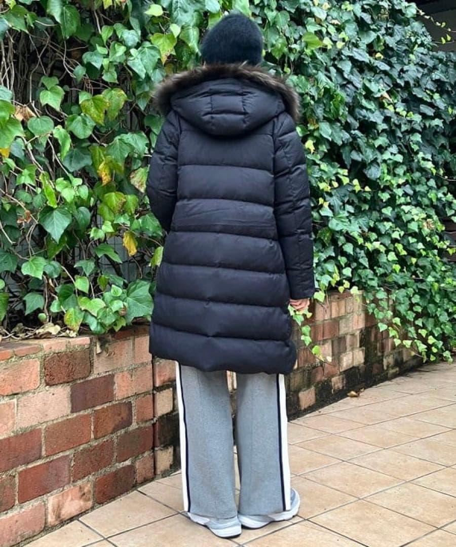 B:MING by BEAMS 河田 ロング ダウンコート　ブラック　Lサイズ