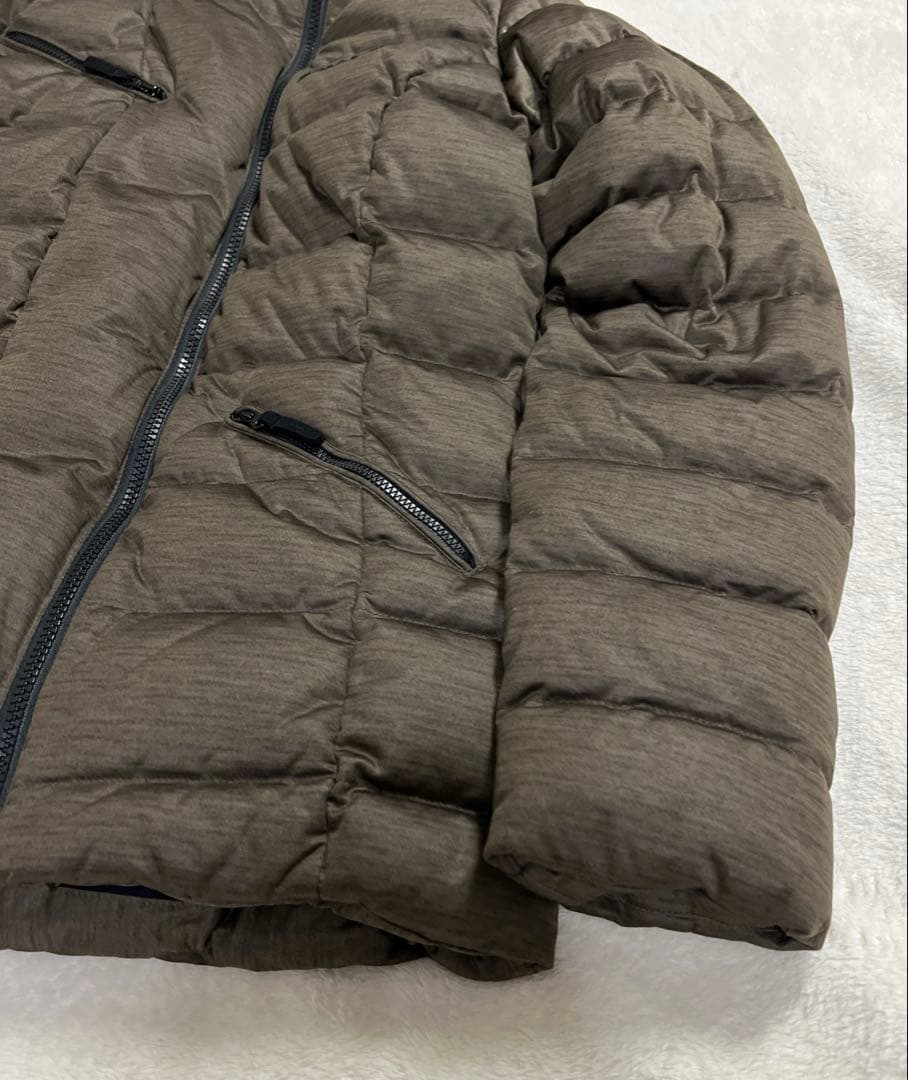 ✨美品✨ montbell モンベル ダウンジャケット ブラウン アシンメトリー