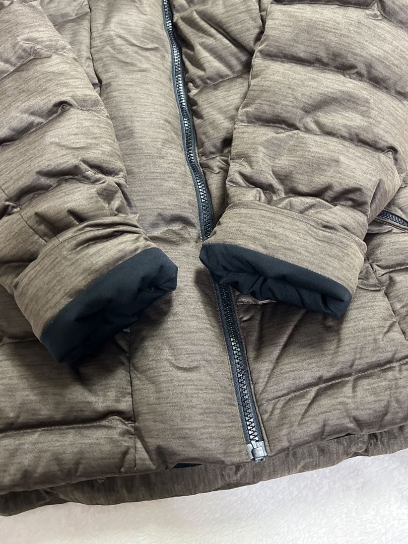 ✨美品✨ montbell モンベル ダウンジャケット ブラウン アシンメトリー