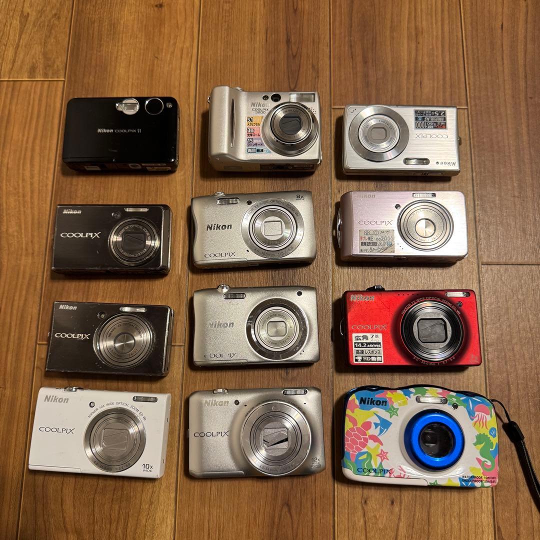 ジャンク12台セット NIKON COOLPIX デジタルカメラ