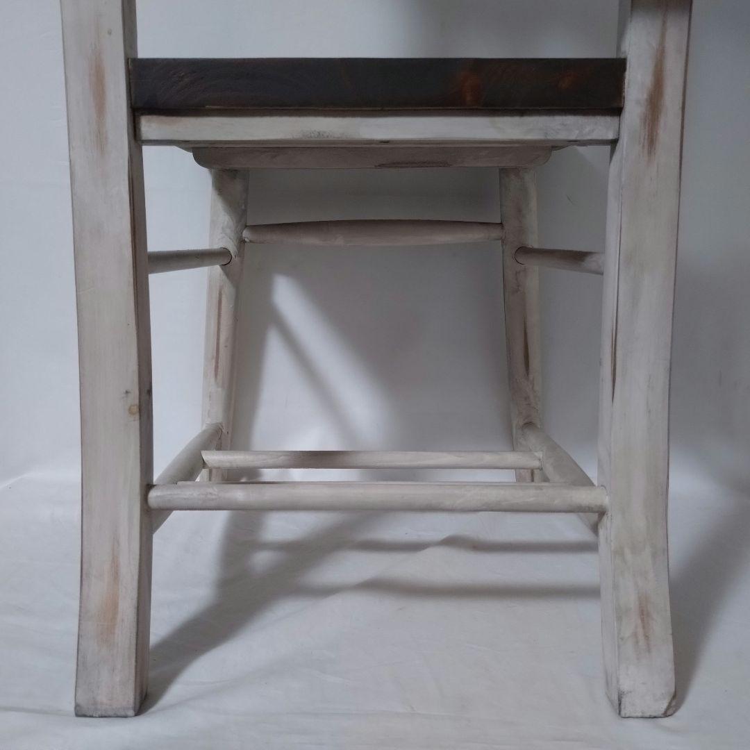 チャーチチェア　木製　アンティーク調　ヴィンテージ風　十字架　ダイニングチェア