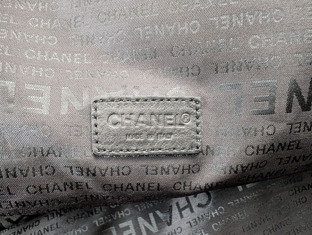 CHANEL ブラック ボストンバッグ　スポーツライン