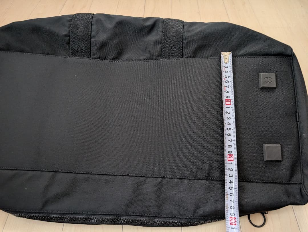 CHANEL ブラック ボストンバッグ　スポーツライン