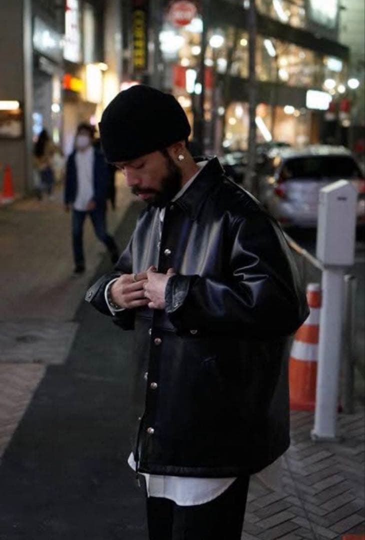 ゼ*ィ様 Time Is On NEW COACH JACKET cow lea